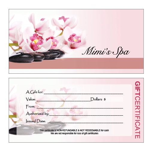 Hair Nail Spa Printing Single Gift A 10